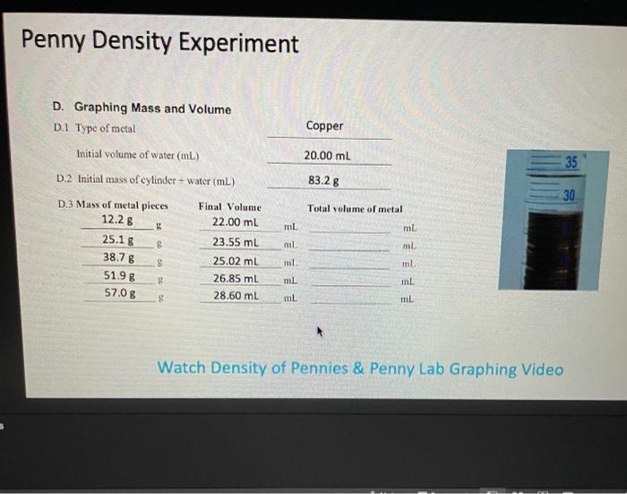 Density of pennies lab answer key