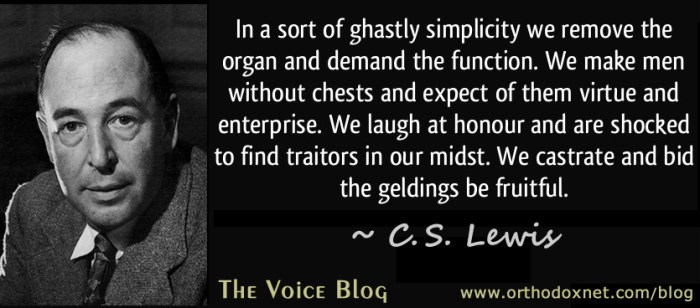 C s lewis men without chests