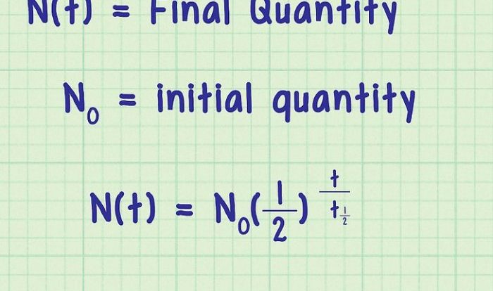 Half-life calculations worksheet with answers