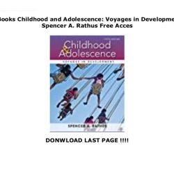 Childhood and adolescence voyages in development 7th edition pdf