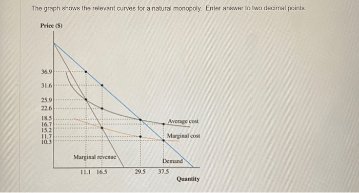 The graph shows the relevant curves for an individual firm