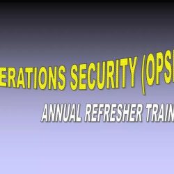 Operations security opsec annual refresher course answers